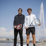 Taylor Fritz (à gauche) et Casper Ruud: deux grands amoureux de Genève. KEYSTONE/VALENTIN FLAURAUD